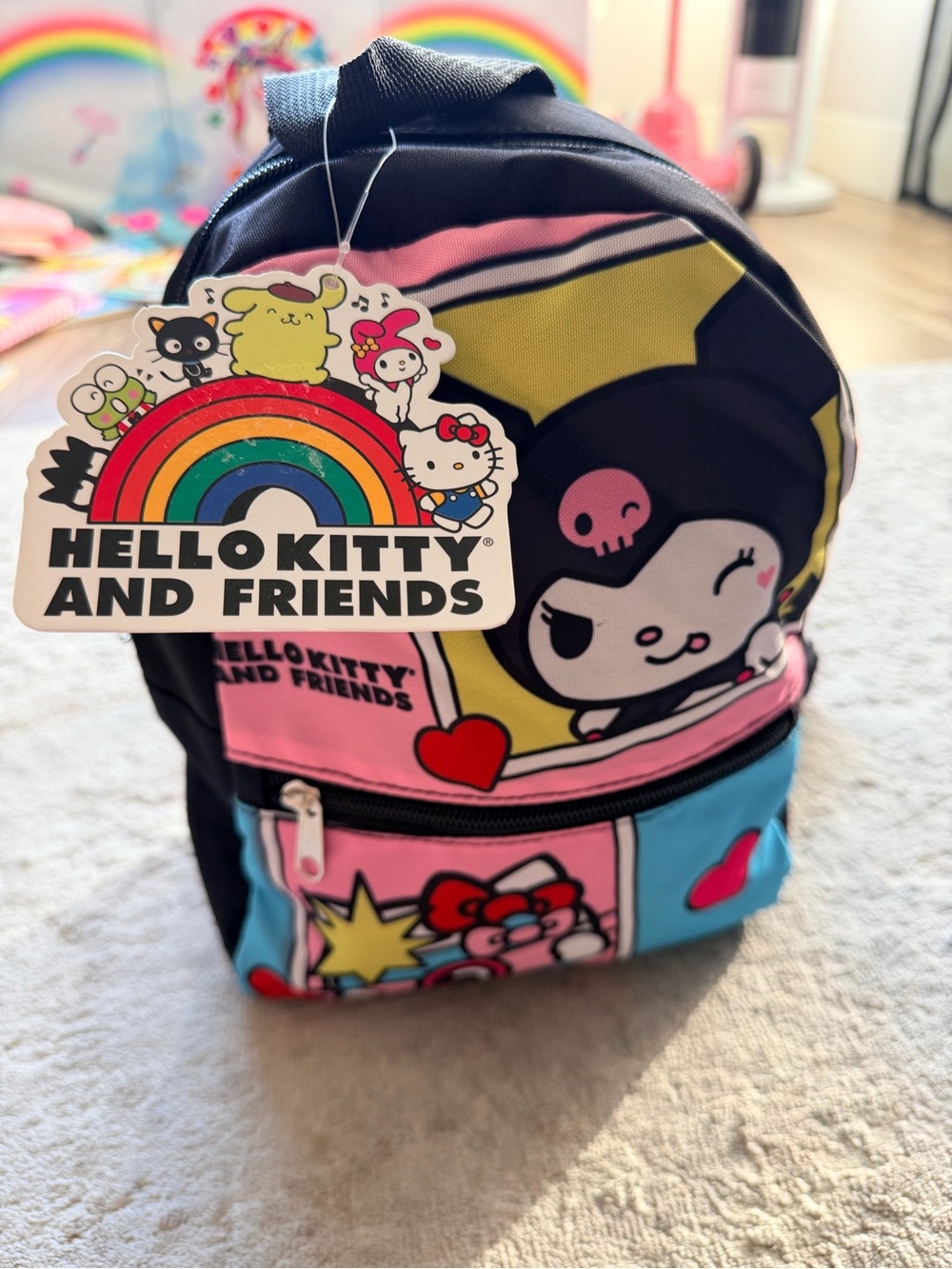 NWT Sanrio Hello Kitty & Friends Kuromi Mini Backpack